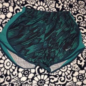 nike multi-green shorts